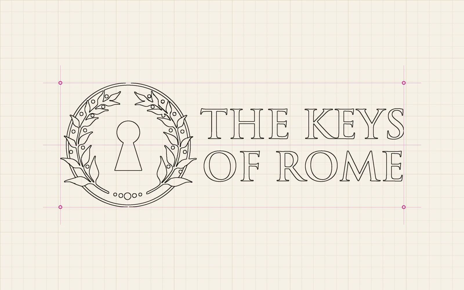 Logo The Keys of Rome – costruzione