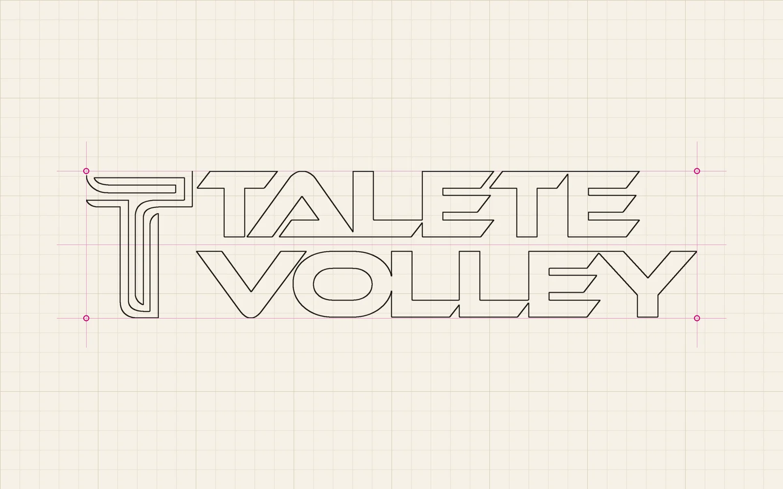 Logo Talete Volley – costruzione